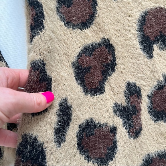 Kayla's Armoire Leopard Duster Cardigan Size S/M - Picture 3 of 5